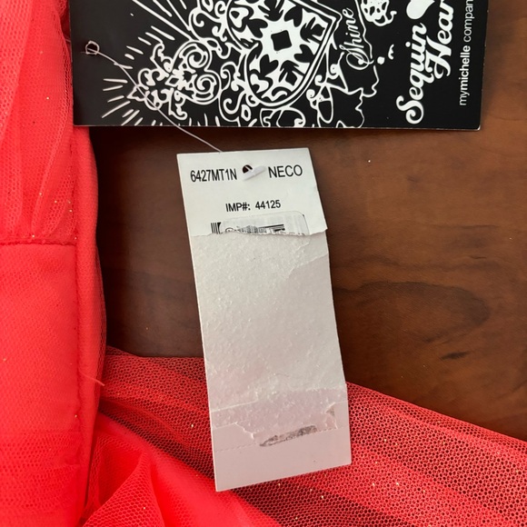 NWT Sequin Hearts Size 9 Pink Sparkly Padded One Shoulder Prom Formal Mini Dress - Picture 13 of 16